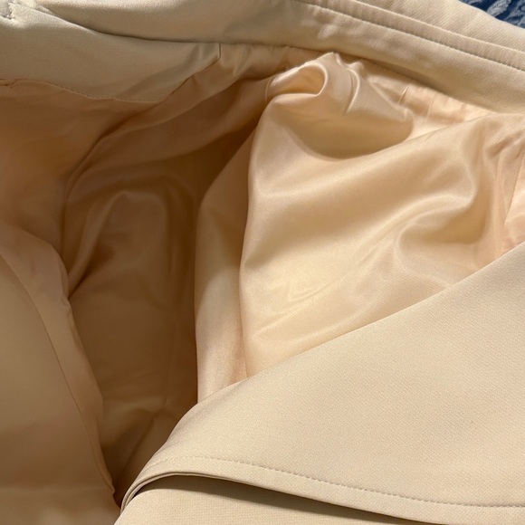 Women's Cream Double-Breasted Jacket - Picture 6 of 7